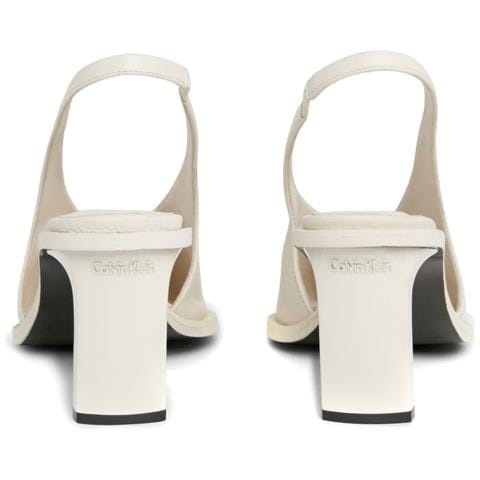 Heel Slingback Pump 70 High Scarpe Con Tacco Pelle Scarpe Donna Beige Eu 40, Hw0hw02059 Acg - Foto 3