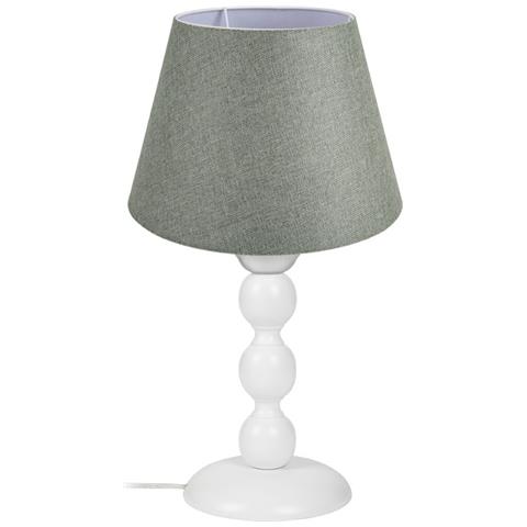 Lampada Da Tavolo Lagunah272638 Con Paralume Verde E Base Bianca - Foto 1