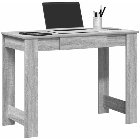 Scrivania Grigio Sonoma 100x45x75 Cm In Legno Multistrato - Foto 1