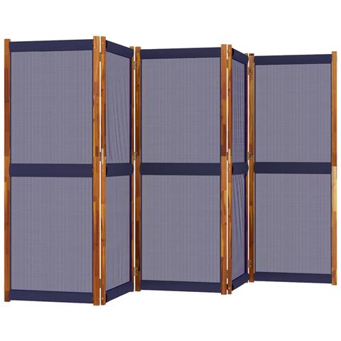 Divisorio A 5 Pannelli Blu Scuro 350x180 Cm - Foto 3