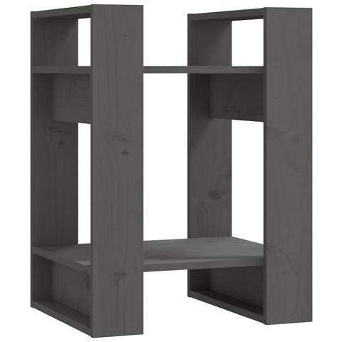 Lusso Casadino - Libreria/divisorio Grigio 41x35x57 Cm In Legno Massello Di Pino - Foto 1