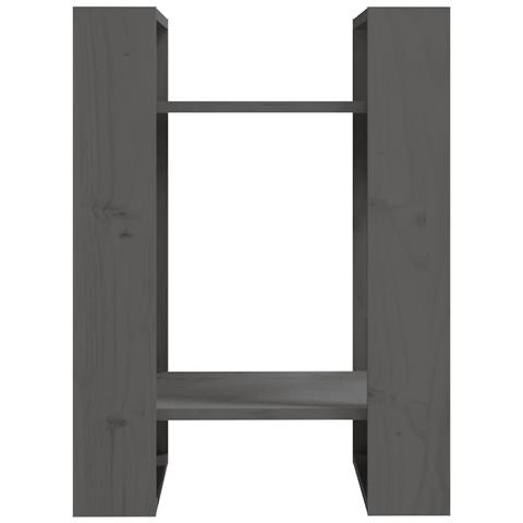 Lusso Casadino - Libreria/divisorio Grigio 41x35x57 Cm In Legno Massello Di Pino - Foto 2