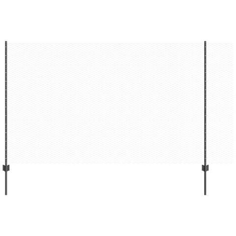 Pali per Recinzione  10 pz Canale U Grigio 140 cm Acciaio, Recinzione Esagonale  Grigia 1,4x10 m Acciaio - Foto 1