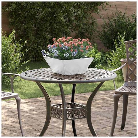Vaso a Ciotola da Giardino Argento 35 x 35 x 15 cm - Foto 2
