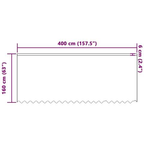 Tende con tende Bianco 500x100cm Poliestere - Foto 8
