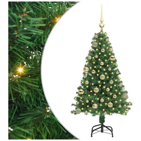 Albero di Natale artificiale con 150 LED Verde 120 cm - Foto 1