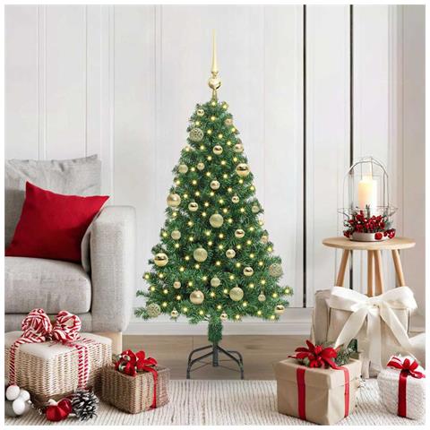 Albero di Natale artificiale con 150 LED Verde 120 cm - Foto 2