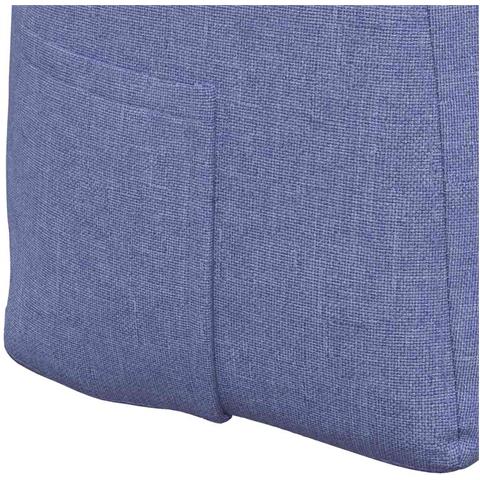 Cuscino per Schiena Blu jeans 140 x 24 x 50 cm Tessuto - Foto 9