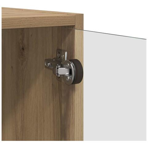 Armadi da Parete 2 pcs Rovere artigianale 68 x 37 x 35 cm - Foto 9