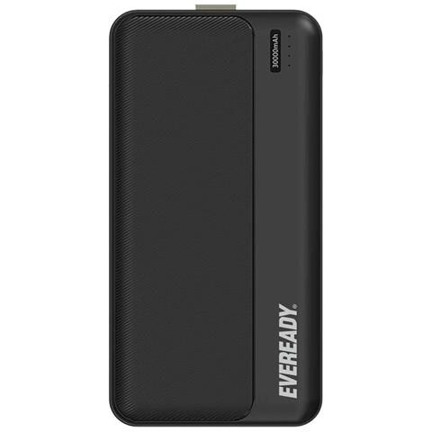 Powerbank Px30b 30000mah 2 Porte Usb-a Con Indicatore Led E Cinghia Integrata, Nero - Foto 5