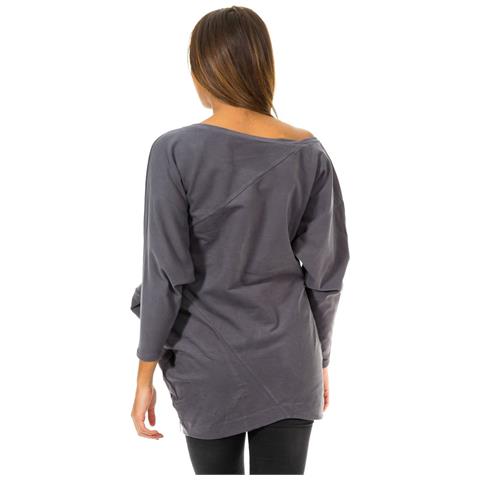 Maglia Da Donna Con Maniche A Pipistrello E Scollo A Barchetta 10dve0780 - Foto 2