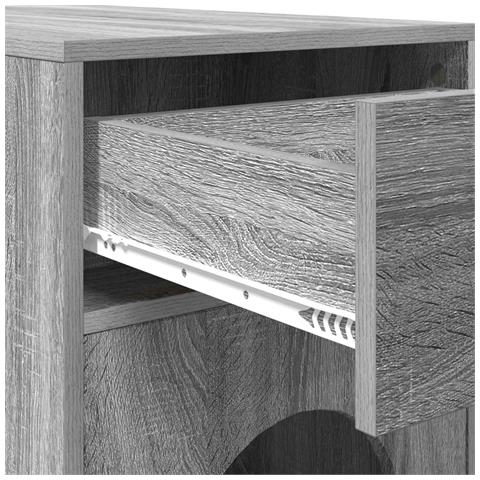 Casa per Gatti Grigio Sonoma 72 x 42.5 x 70 cm - Foto 9