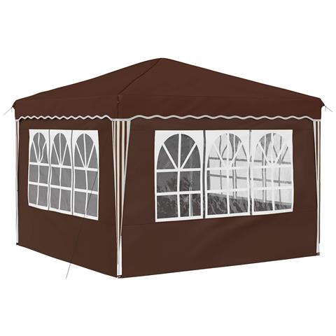 Tenda per feste a pop-up 288 x 288 x 245 cm Marrone - Foto 9