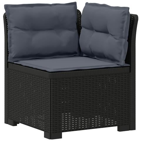 Divano da Giardino a 1 Posto con Cuscini Aspetto Rattan PP - Foto 1