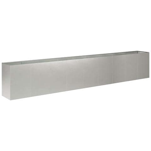 Vaso da giardino Argento 360 x 40 x 60 cm Acciaio Inox - Foto 1