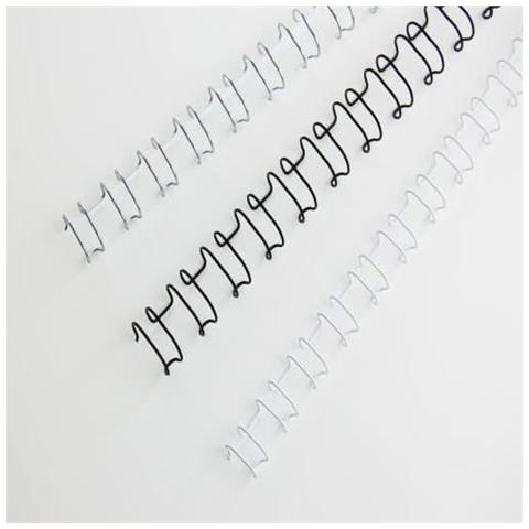 scatola 100 dorsi spirale metallo 12mm argento 21 anelli ibiwire - Foto 5