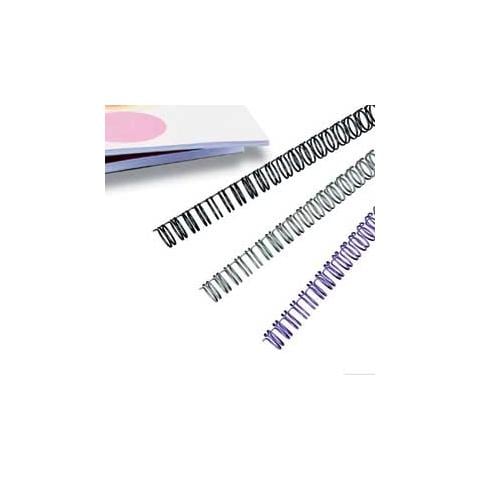 scatola 100 dorsi spirale metallo 12mm argento 21 anelli ibiwire - Foto 1