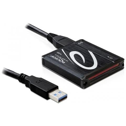 USB 3.0 Card Reader All in 1, CF, Memory Stick (MS), microSDHC, MMC, MS Duo, MS PRO, MS PRO Duo, SD, SDHC, SDXC, xD, USB 3.0, Nero, Box, USB - Foto 2