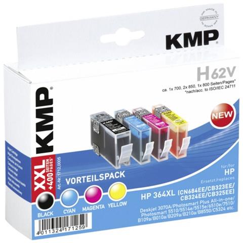 H62V Promo Pack BK / C / M / Y compatibile con HP No. 364 XL - Foto 1