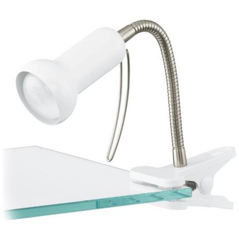 81262 Fabio Spot Con Pinza Flessibile Bianco / argento - Foto 2