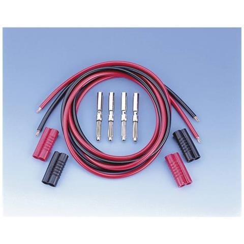 Kit Puntali [ spina A Banana 4 Mm - Spina A Banana 4 Mm] 1 M Nero, Rosso - Foto 1