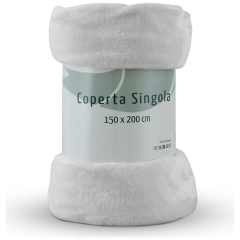 Morbido Plaid Coperta Pile Per Divano Singolo Matrimoniale Tinta Unita Grigio 1 Piazza Grigio - Foto 8