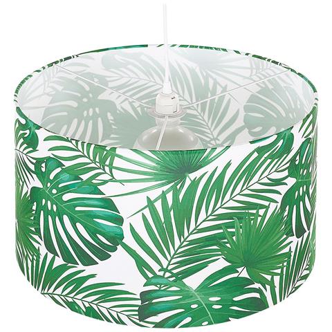 Lampada A Sospensione Motivo A Palme Bianco / Verde Kells - Foto 13