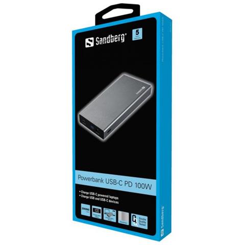 Powerbank Usb-c Pd 100w 20000 (powerbank Usb-c Pd 100w 20000 - Powerbank Usb-c Pd 100w - 20000, Grey, Mobile Ph - Foto 2