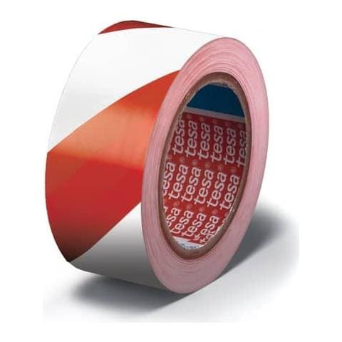 Nastro Per Segnalazioni In Pvc Flex® 60760 Rivestito Gomma Resina 50mmx33m Rosso-bianco - 60760-00088-15 - Foto 1
