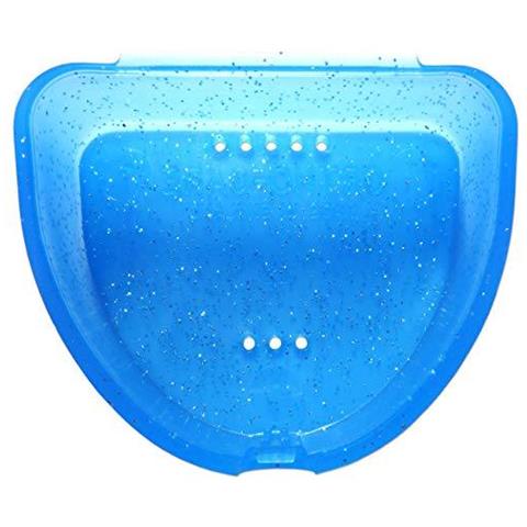 Slim Dentale Ortodontico Case - Scelte Di Colore Glitter Per La Contenzione Candeggio Vassoi Protesi More (glitter Blue) - Foto 4