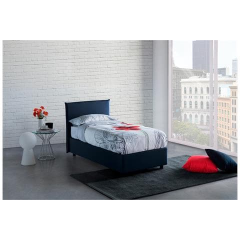 TALAMO ITALIA Letto contenitore Matrimoniale francese Anna Made in Italy Letto con rivestimento in tessuto Apertura frontale con materasso cm 140x200 incluso Blu TALAMO ITALIA Letto contenitore Matrimoniale francese Anna Made in Italy Letto con rivestimento in tessuto Apertura frontale con materasso cm 140x200 incluso Blu