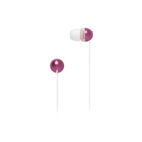 Auricolare Sony MDR-EX33LPP Cavo Stereo - Earbud - Aperto - Rosa - 16 Ohm - 6 Hz - 23 kHz - Placcato Oro - 1,20 m Cavo - Foto 1