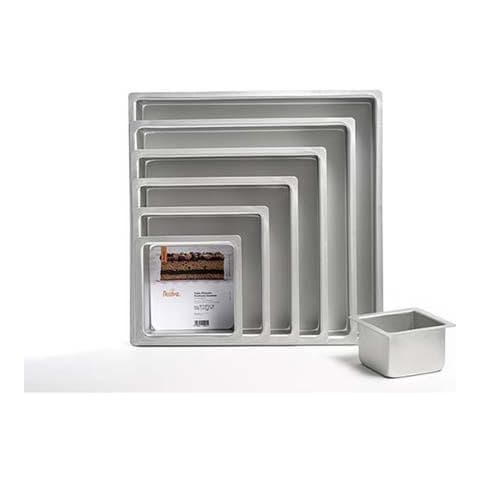 Teglia professionale anodizzata quadrata 25 x 25 h. 7,5cm - Foto 1