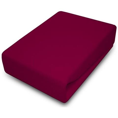 Lenzuolo Cotone Borgogna Con Angoli 140 X 200 - Foto 1