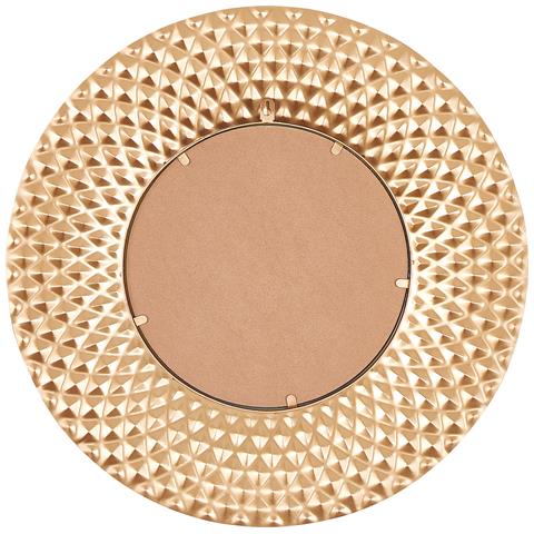 Specchio Combe 60 Cm 60 Cm Metallo Oro - Foto 5