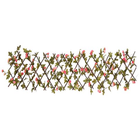 Traliccio Edera Artificiale Espandibile Rosa Scuro 180x20 Cm - Foto 2