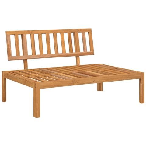 Divano Centrale Da Giardino Pallet In Legno Massello Di Acacia - Foto 2