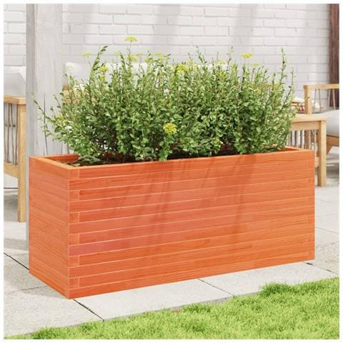 Fioriera Giardino 110x40x45,5cm Legno Massello Pino - Foto 3