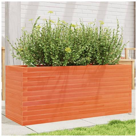 Fioriera Giardino 110x40x45,5cm Legno Massello Pino - Foto 1