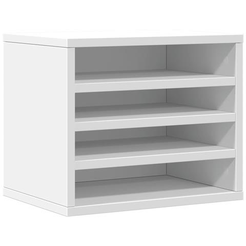 Organizer Per La Scrivania Bianco 36x26x29,5 Cm In Multistrato - Foto 2