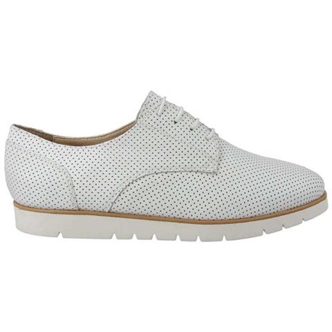 Donna D Kookean G Bianco In Pelle Impermeabile Mezza Scarpa 39 - Foto 1