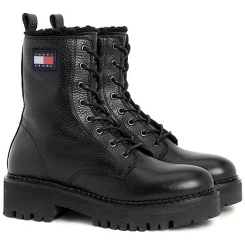 Urban Boot Tumbled Stivaletti Pelle Scarpe Donna Nero Eu 38, En0en02317 Bds - Foto 1