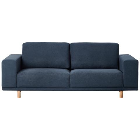 Divano 3 Posti Nivala Tessuto Blu Scuro - Foto 2