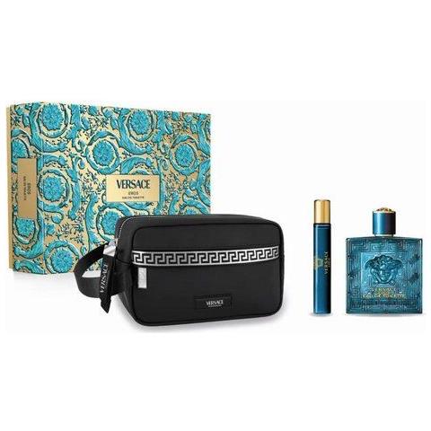 Set Regalo Uomo Gianni Versace Eros Eau De Toilette 100 Ml - Foto 1