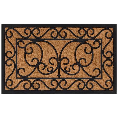 Zerbino Rettangolare 45x75 Cm In Gomma E Fibra Di Cocco - Foto 1