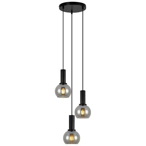 Lampada A Sospensione Per Sala Da Pranzo, 3 Fiamme, E27, Lampada A Sospensione In Vetro Retrò, Bar Per Camera Da Letto - Foto 1