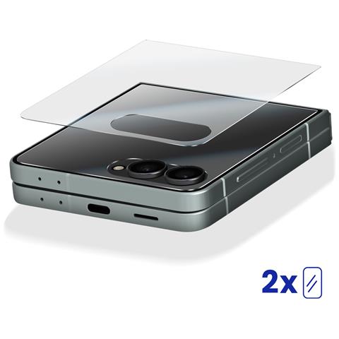 Confezione Da 2 Pellicole Protettive Per Schermo Esterno Galaxy Z Flip 7 Flessibili Antiriflesso, Trasparente - Foto 5