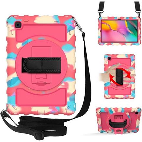 Custodia Per Galaxy Tab A 8.4"" Con Supporto E Tracolla Rosa - Foto 1