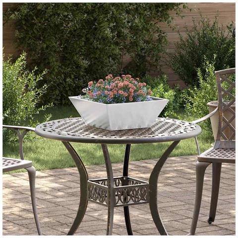 Vaso a Ciotola da Giardino 5 pcs Argento 40 x 40 x 15 cm - Foto 2