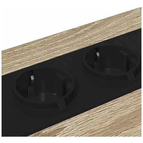 Comò con stazione di ricarica rovere sonoma Legno multistrato - Foto 9